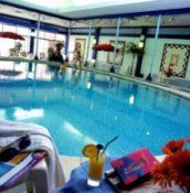 Relax in the hotel swimming pool