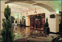The elegant lobby of the Thistle Selfridge