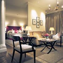 A double room at Langham Hotel London
