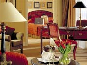 A guest room at Hyatt Regency London