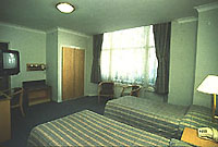 A typically spacious twin room