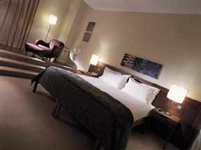 A standard room in the Hilton London Trafalgar