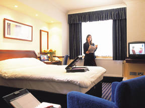 A standard room in the Ramada Jarvis Marylebone