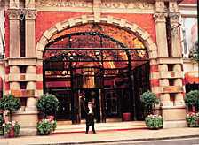 The elegant facade of the St James Crowne Plaza