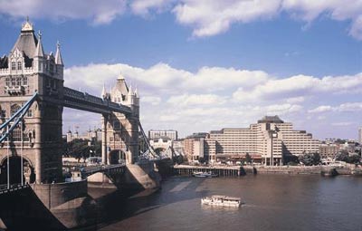 The Thistle Tower overlooks the Tower of London