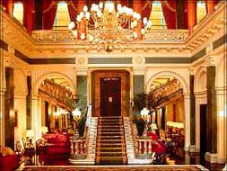 The Lobby is a grandiose hall decorated all in marble